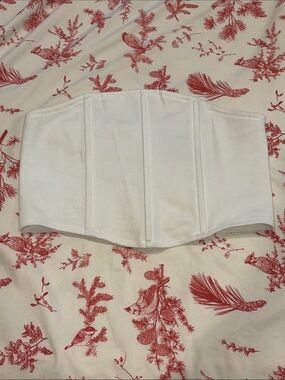 Fashion Nova White Corset Crop Top